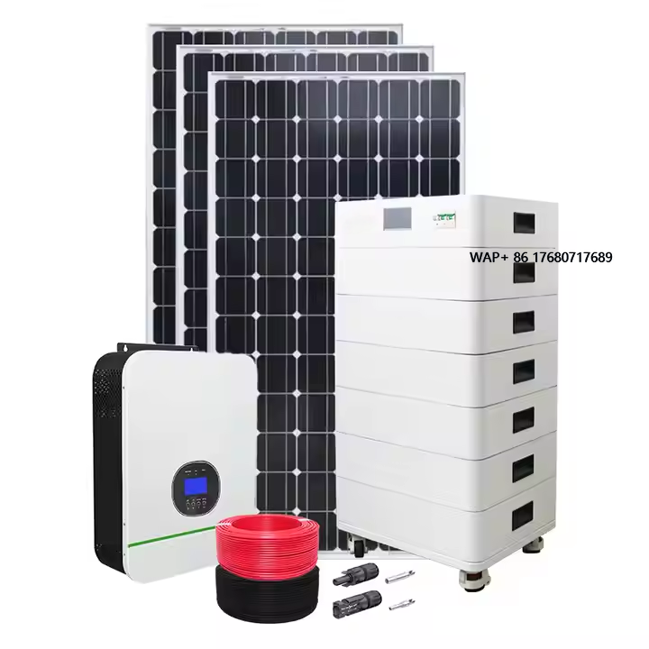Solar Panel System 10Kw - ألواح شمسية مع بطارية ومحول 5
