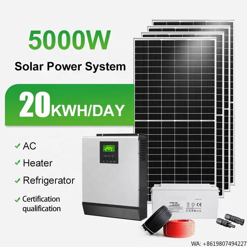 نظام طاقة شمسية كامل بقدرة 5 ك - مراجعة Solar Panel System 10Kw وسعره